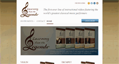 Desktop Screenshot of learningfromthelegends.com